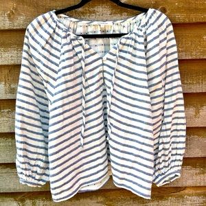 Emerson Fry white stripped blouse